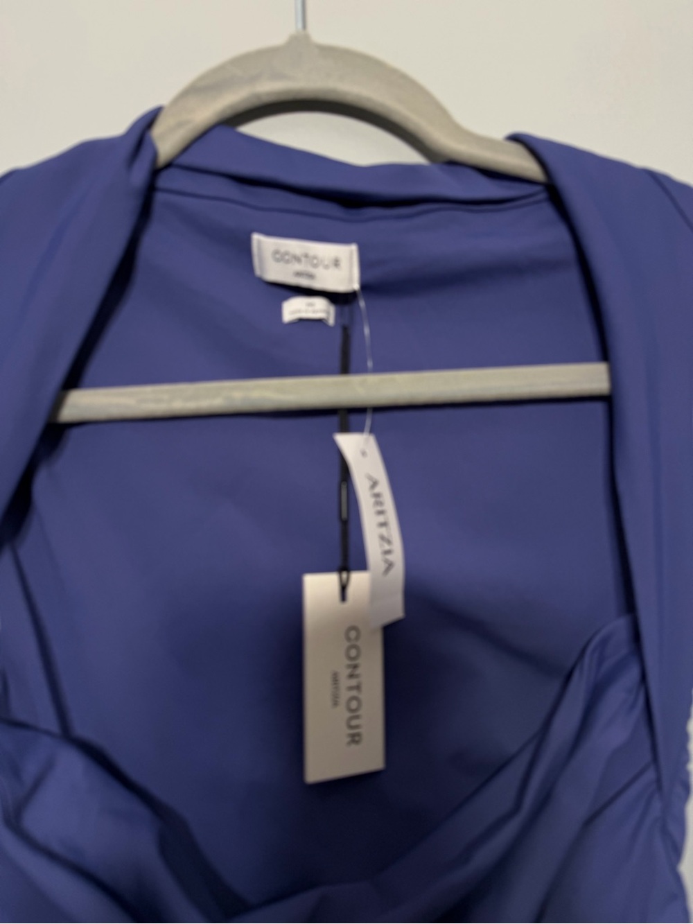 Aritzia Contour Purple Cowl Neck Ruched Camisole - Picture 3 of 5